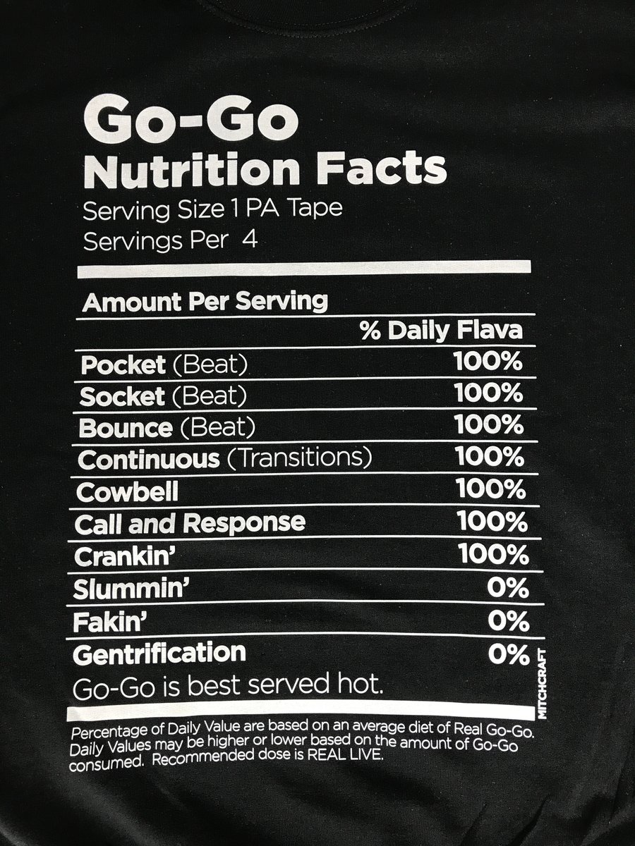 Image of GoGo Nutrition Facts Crew Sweatshirt (4B2)