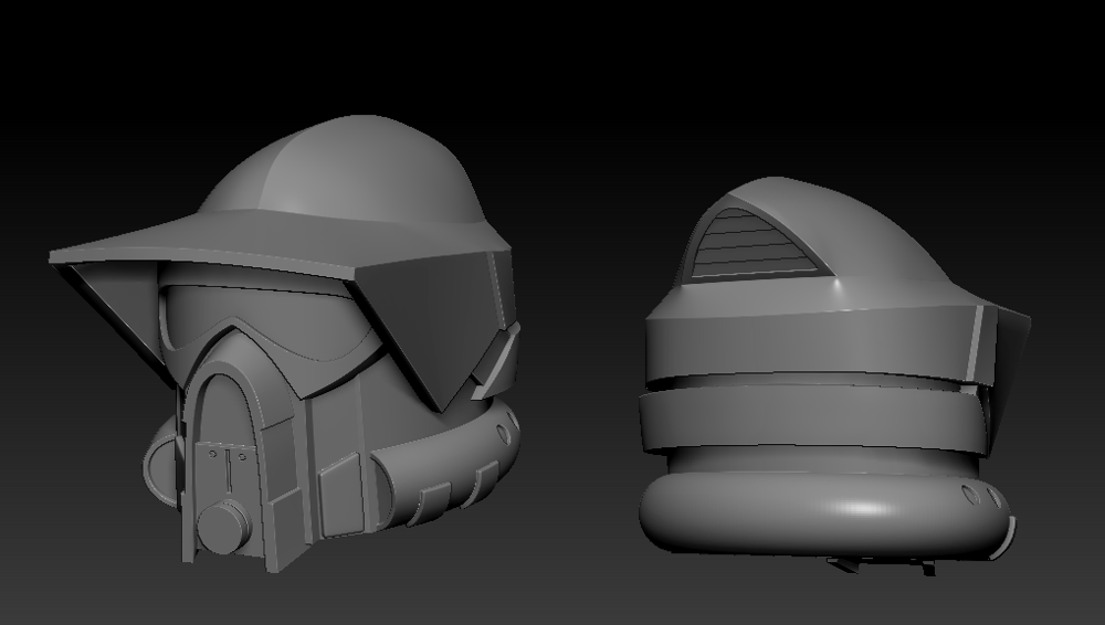 Image of Recon helmet modeled by Skylu3D