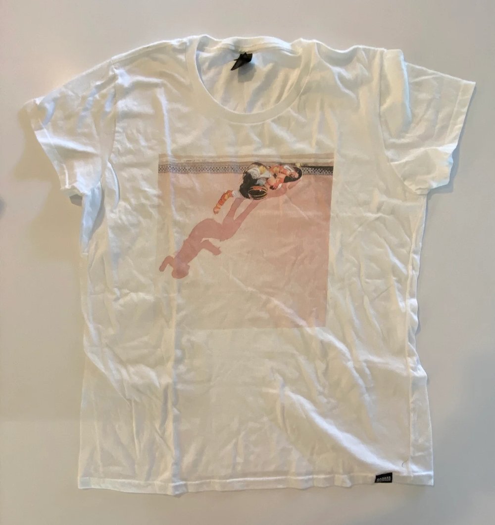Image of Winchester Skatepark Carve Short Sleeve T-shirt White and White Fleck 