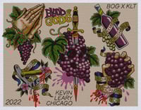 Image 1 of BOG x KLT Tattoo Flash Giclee Print