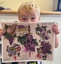 Image 2 of BOG x KLT Tattoo Flash Giclee Print