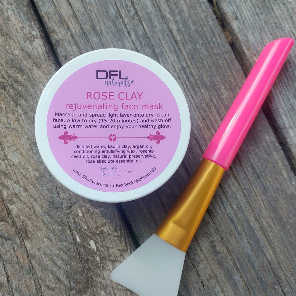 Rose Clay rejuvenating face mask DFL Naturals