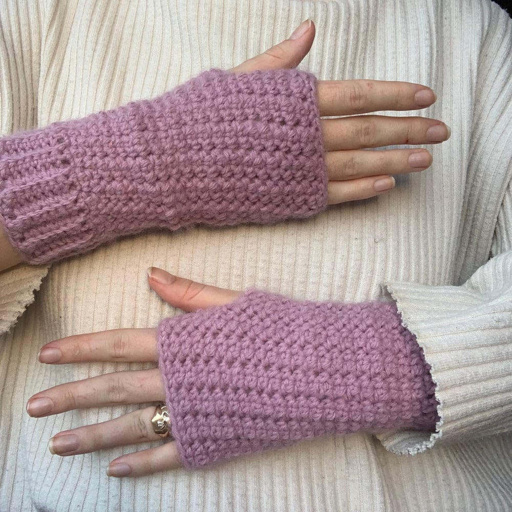 Image of crochet gloves