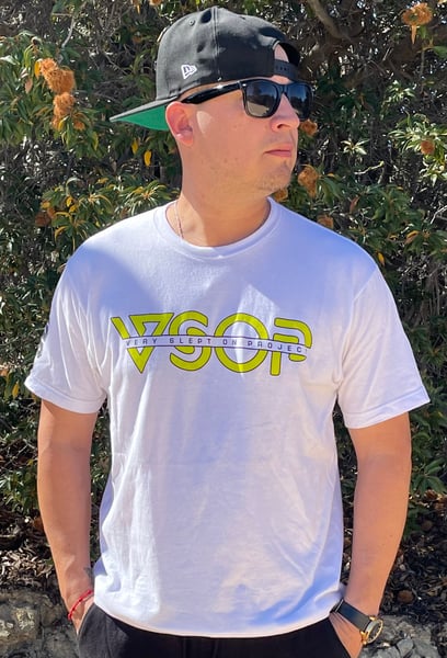 Image of Electric Slime Green Logo Tee Shirt
