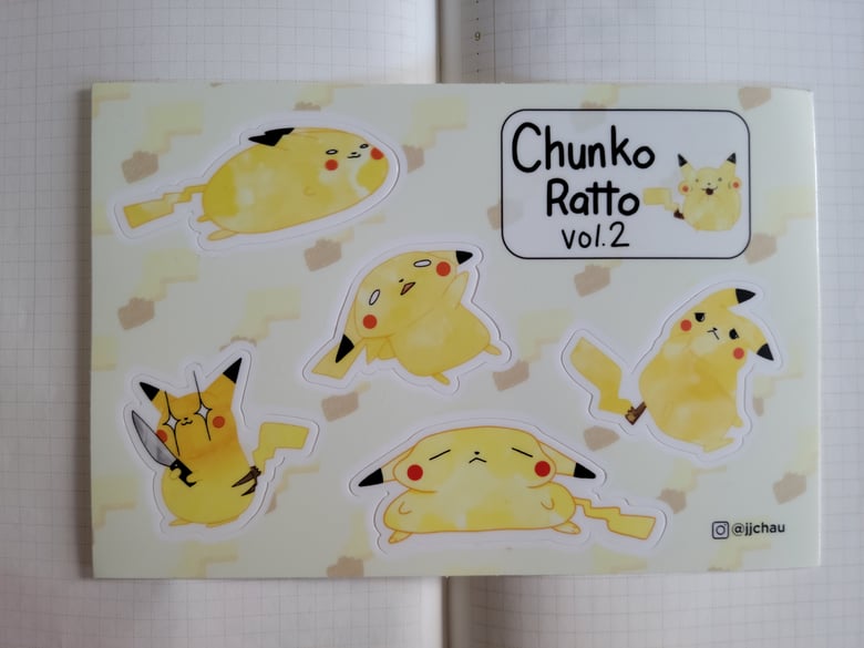 Image of chunko ratto sticker sheet vol. 2 