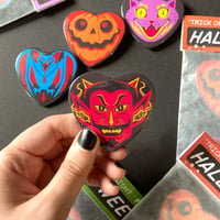 Image 5 of Retro Halloween Pinback Buttons | Set of 4