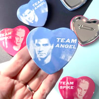 Image 2 of Team Spike / Team Angel | Pinback Buttons