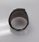 Men's Black Onyx Heavy Sterling Silver Ring