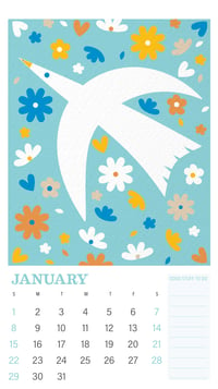 Image 3 of 2023 Wall Calendar Botanical Birds and Nature and Good Stuff - SOLD OUT