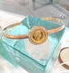 24Kt diamond hawaii princess Kaiulani cuff bracelet 
