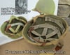 WWII Repro Hawley M2 Airborne Helmet Liner. Rayon Webbing. (Aged/Weathered)