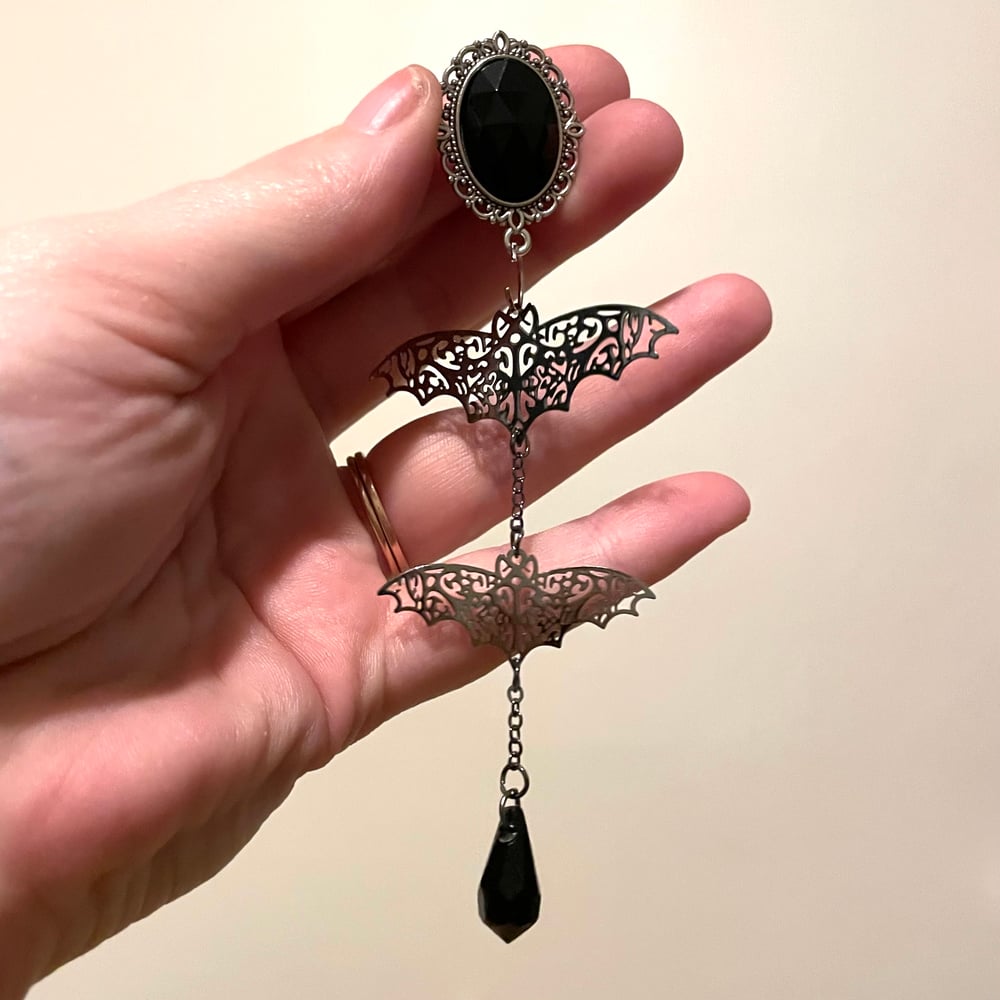 Image of Filigree Bat Dangles (sizes 2g-2”)