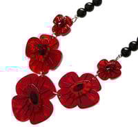 Image 3 of Red Remembrance Poppy Necklace