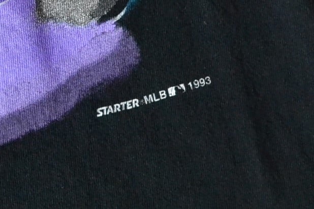 Image of Vintage 1993 Colorado Rockies Starter Graffiti Print T-Shirt Sz.XL
