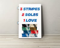 3 Stripes, 2 Soles, 1 Love Aluminium Wall Sign Plaque