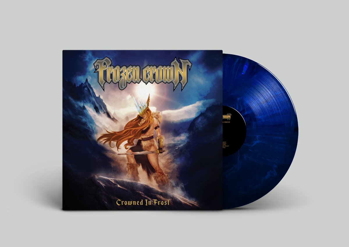 Image of LIMITED Crowned In Frost vinyl (marbled blue)