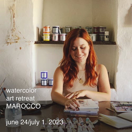 Image of art retreat - MAROCCO 2023 (active link in description)