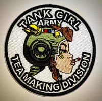 Image 1 of COLLECTOR'S ITEM - WHITE TANK GIRL TEA MAKING DIVISION PATCH - Limited Edition