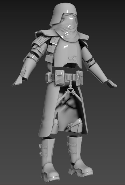 Image of Space Marine modeled by Skylu3D