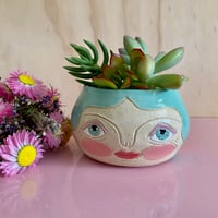 Image 4 of Two Faced Ceramic Planter - Joselyn