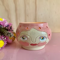 Image 1 of Medium Ceramic Tea Light Holder - Bernice 