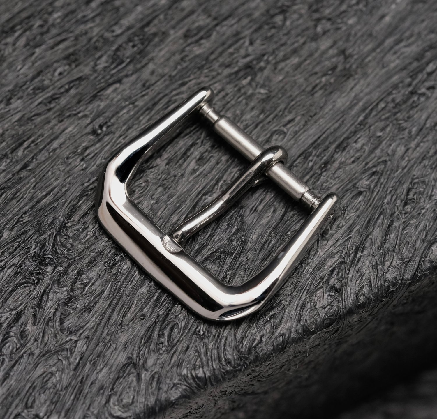 Image of VINTAGE STYLE STAINLESS STEEL (SILVER) TANG BUCKLE, 14MM 
