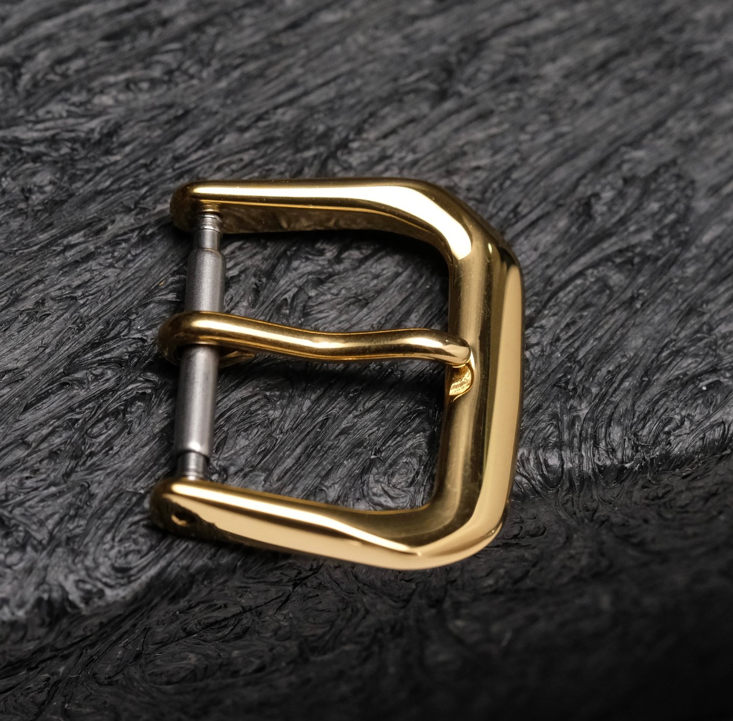 Image of VINTAGE STYLE YELLOW GOLD PLATED TANG BUCKLE, 14MM 