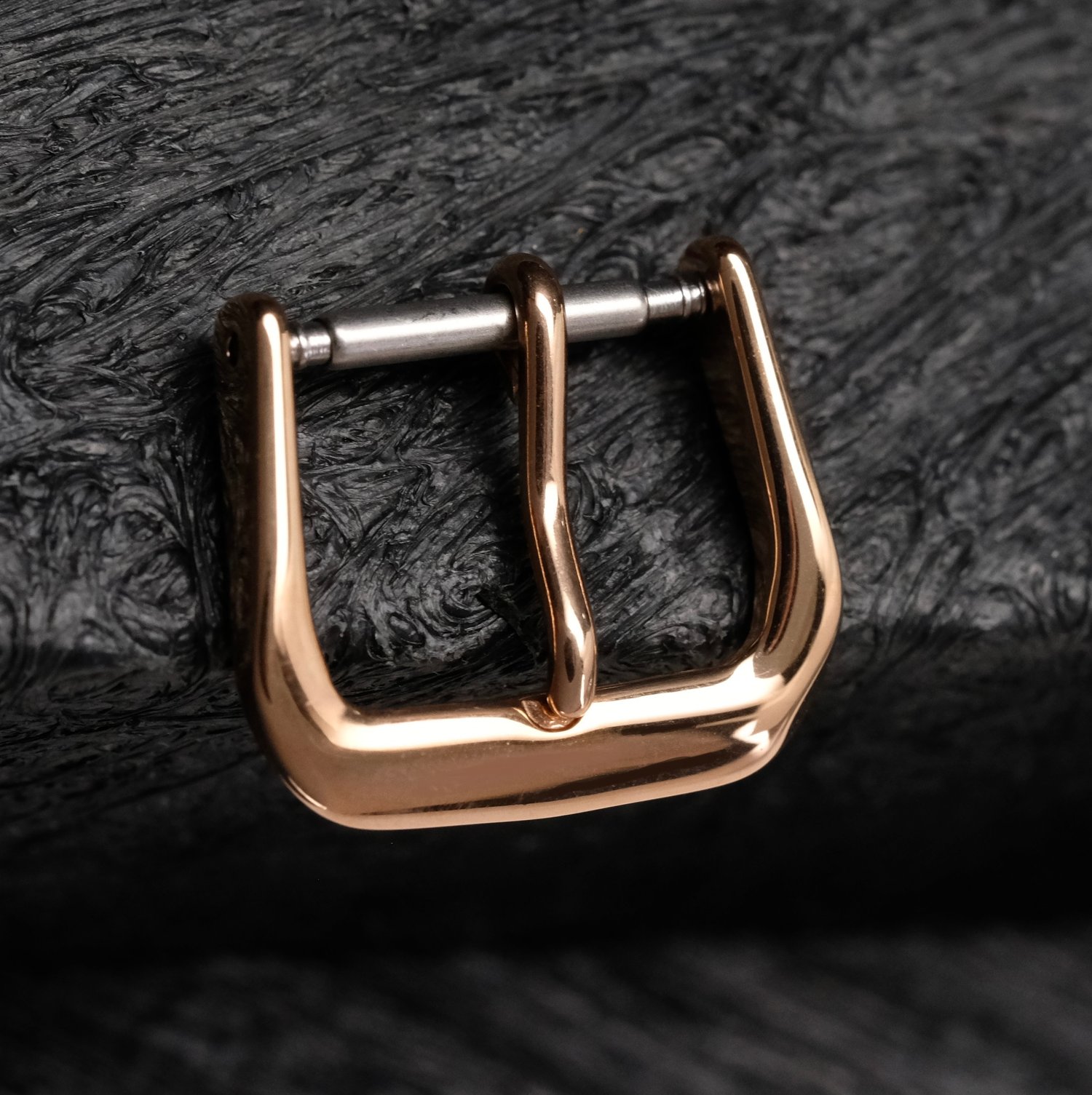 Image of VINTAGE STYLE ROSE GOLD PLATED TANG BUCKLE, 14MM 