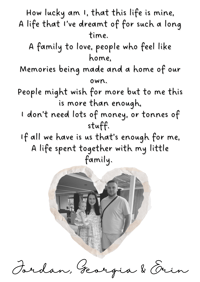 My little family poem