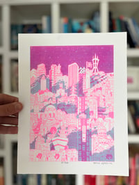 SF Fog: Risograph Print