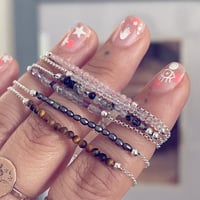 Image 1 of gemstone with chain bracelet