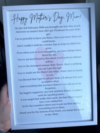 Image 3 of Personalised poem printed