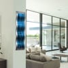 Metal Wall Art Home Decor-Mist Aqua - Abstract Contemporary Modern Garden Decor