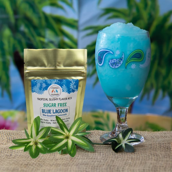 Image of SUGAR FREE Blue Raspberry Lemonade Flavor Packet - Blue Lagoon