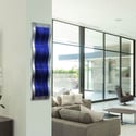 Metal Wall Art Home Decor-Mist Blue - Abstract Contemporary Modern Garden De