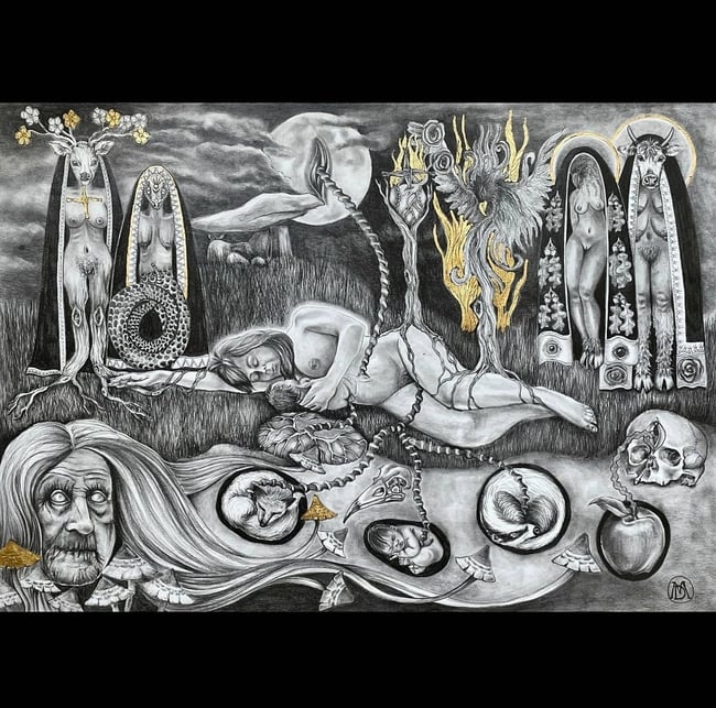 Tailtiu - Art Print By Dee Mulrooney