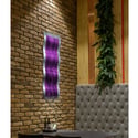 Metal Wall Art Home Decor-Mist Purple - Abstract Contemporary Modern Garden De