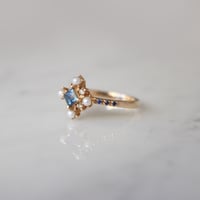 Image 3 of Winter forest blue sapphire ring