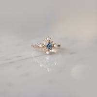 Image 4 of Winter forest blue sapphire ring