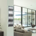 Metal Wall Art Home Decor-Mist Silver - Abstract Contemporary Modern Garden De