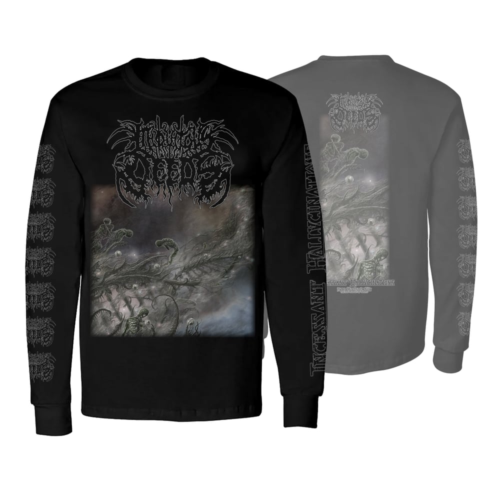 Image of INIQUITOUS DEEDS "INCESSANT HALLUCINATIONS" LONG SLEEVE