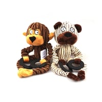Bear vs Monkey Tug Toys (2-Pack) – Eco-Friendly & Weirdly Cute