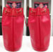 Image of Vtg. Gucci Red Mini Monogram Bucket Bag