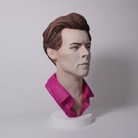 Image 3 of Harry Styles - Hand Painted Clay Bust Sculpture