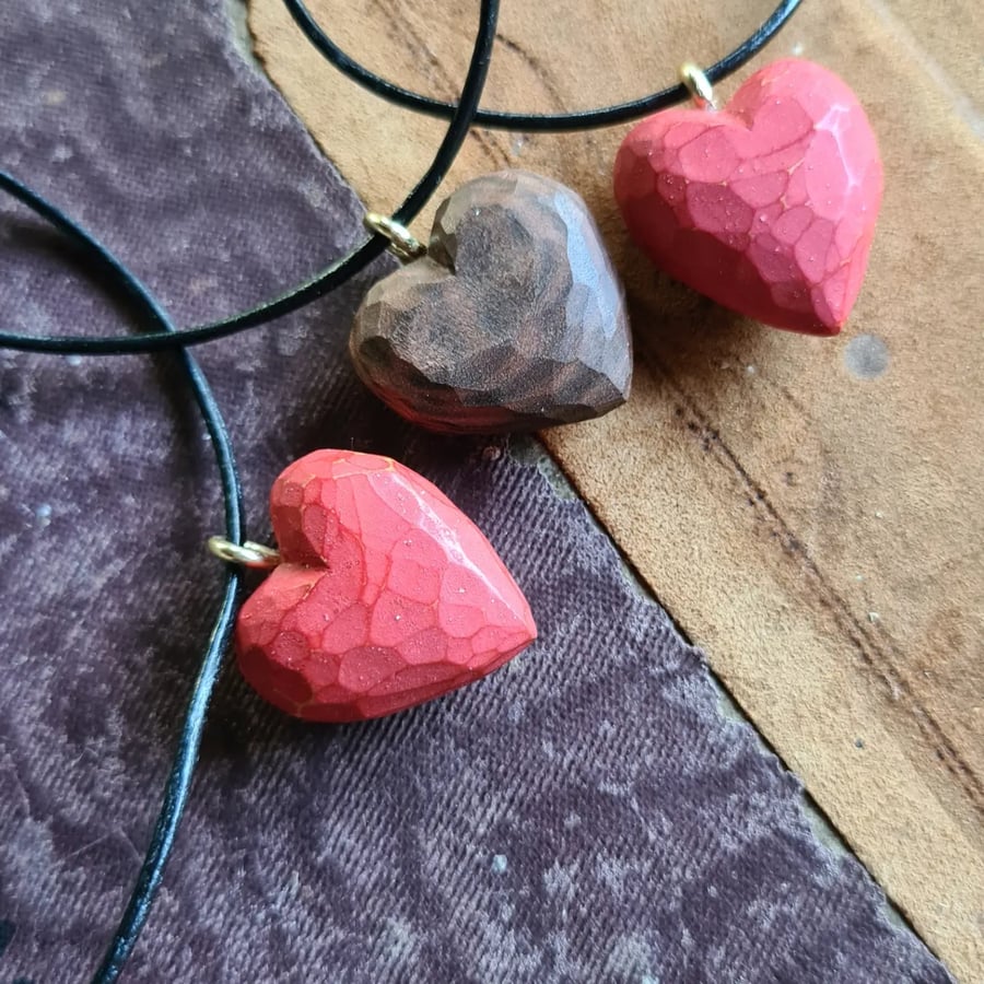 Image of Heart & Acorn Pendants 