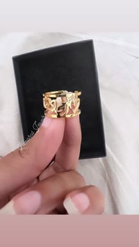 Image 1 of Minimalist Name Ring with a Band 
