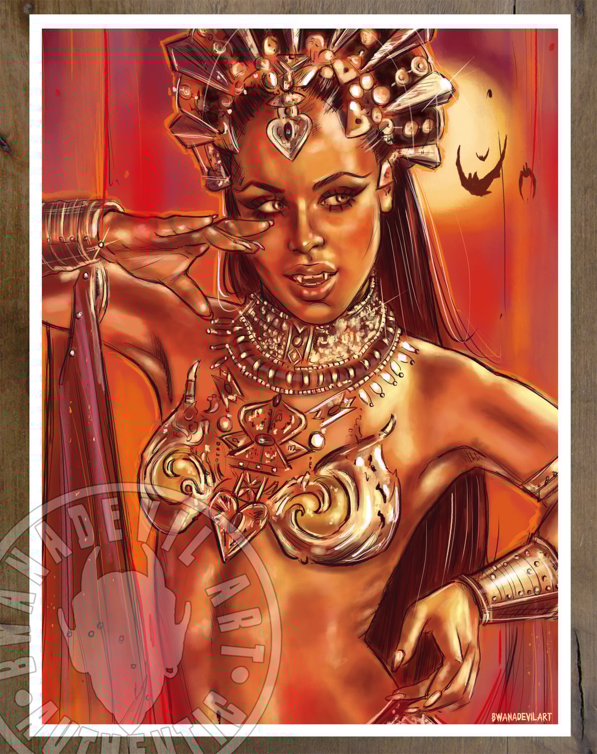 Image of AKASHA (Queen of the Damned) 9x12 in. Art Prints