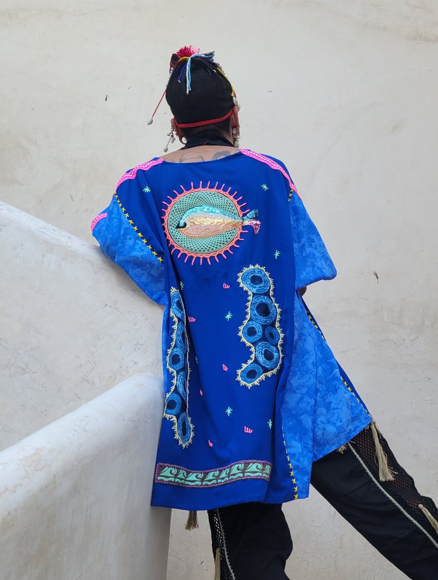 Image of Cosmic Whale caftan