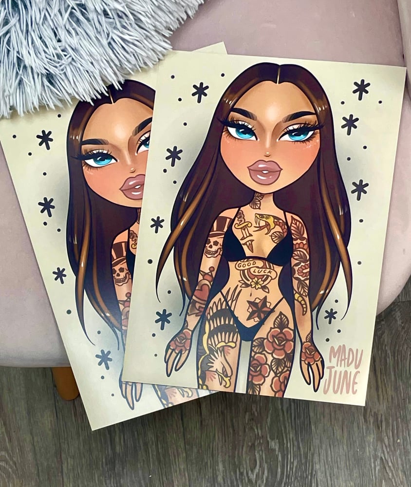 Image of Tattooed Bratz print A4