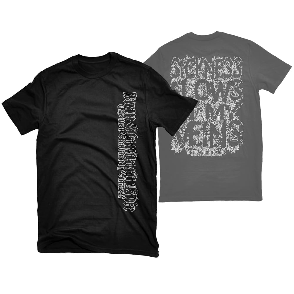 Image of NSE "SICKNESS FLOWS IN MY VEINS" T-SHIRT
